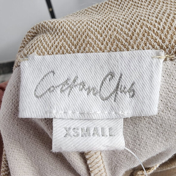 Cotton Club Cream Pleated Wide Leg Pants Size XS - Picture 7 of 9